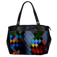 Diamond Abstract Background Background Of Diamonds In Colors Of Orange Yellow Green Blue And More Office Handbags by Nexatart