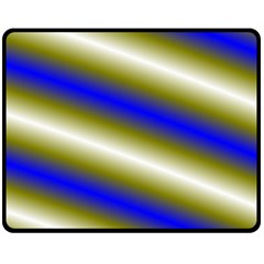 Color Diagonal Gradient Stripes Double Sided Fleece Blanket (medium) 