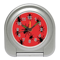 Illustration With Spiders Travel Alarm Clocks by Nexatart