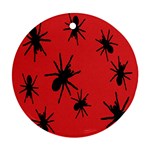 Illustration With Spiders Round Ornament (Two Sides) Front