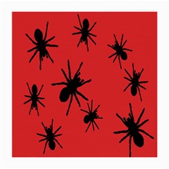 Illustration With Spiders Medium Glasses Cloth (2-side) by Nexatart