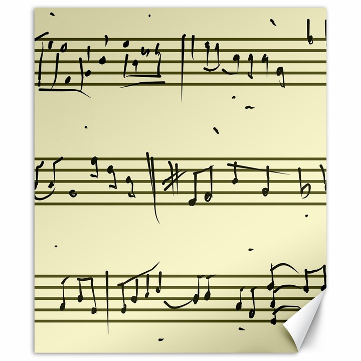 Music Notes On A Color Background Canvas 20  x 24  