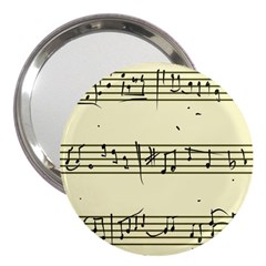 Music Notes On A Color Background 3  Handbag Mirrors by Nexatart