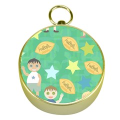 Football Kids Children Pattern Gold Compasses by Nexatart