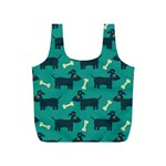 Happy Dogs Animals Pattern Full Print Recycle Bags (S)  Front