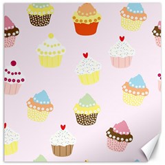 Seamless Cupcakes Wallpaper Pattern Background Canvas 16  X 16  