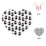 Cat Seamless Animals Pattern Playing Cards (Heart)  Front