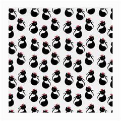 Cat Seamless Animals Pattern Medium Glasses Cloth by Nexatart