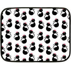 Cat Seamless Animals Pattern Fleece Blanket (mini)