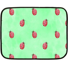 Pretty Background With A Ladybird Image Fleece Blanket (mini) by Nexatart