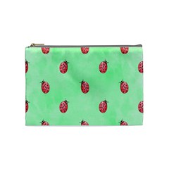 Pretty Background With A Ladybird Image Cosmetic Bag (medium)  by Nexatart