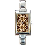 Abstract Seamless Background Pattern Rectangle Italian Charm Watch Front