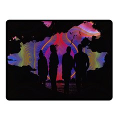 Abstract Surreal Sunset Fleece Blanket (small) by Nexatart