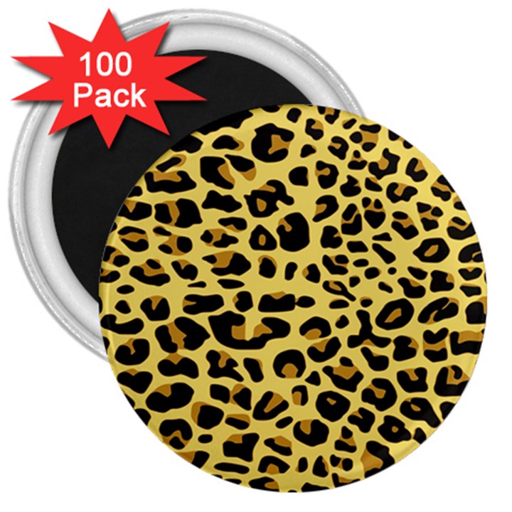 A Jaguar Fur Pattern 3  Magnets (100 pack)