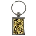 A Jaguar Fur Pattern Key Chains (Rectangle)  Front