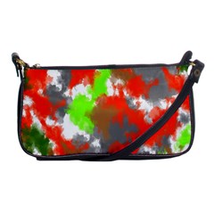 Abstract Watercolor Background Wallpaper Of Splashes  Red Hues Shoulder Clutch Bags by Nexatart