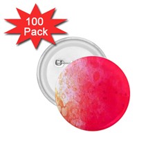 Abstract Red And Gold Ink Blot Gradient 1.75  Buttons (100 pack) 