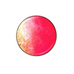 Abstract Red And Gold Ink Blot Gradient Hat Clip Ball Marker (4 pack)