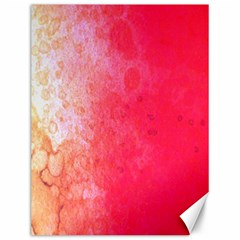 Abstract Red And Gold Ink Blot Gradient Canvas 12  x 16  