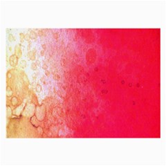 Abstract Red And Gold Ink Blot Gradient Large Glasses Cloth