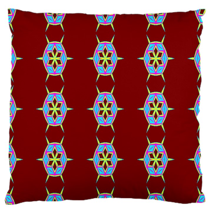 Geometric Seamless Pattern Digital Computer Graphic Wallpaper Large Flano Cushion Case (One Side)