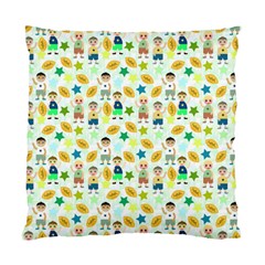 Football Kids Children Pattern Standard Cushion Case (two Sides) by Nexatart