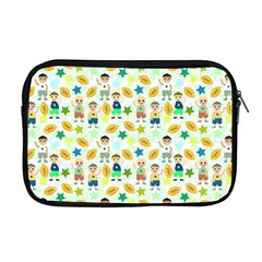 Football Kids Children Pattern Apple Macbook Pro 17  Zipper Case by Nexatart