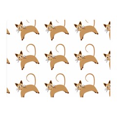 Cute Cats Seamless Wallpaper Background Pattern Double Sided Flano Blanket (mini) 