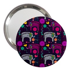 Love Colorful Elephants Background 3  Handbag Mirrors by Nexatart