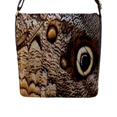 Butterfly Wing Detail Flap Messenger Bag (l)  by Nexatart