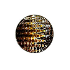 Bright Yellow And Black Abstract Hat Clip Ball Marker by Nexatart