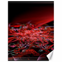 Red Fractal Valley In 3d Glass Frame Canvas 18  X 24   by Nexatart