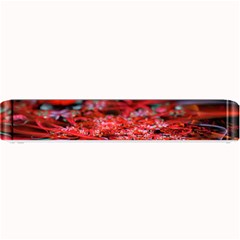 Red Fractal Valley In 3d Glass Frame Small Bar Mats by Nexatart