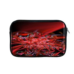 Red Fractal Valley In 3d Glass Frame Apple Macbook Pro 13  Zipper Case by Nexatart