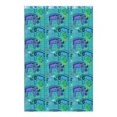 Elephants Animals Pattern Shower Curtain 48  X 72  (small)  by Nexatart