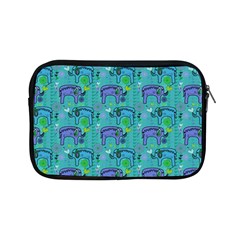 Elephants Animals Pattern Apple Ipad Mini Zipper Cases by Nexatart