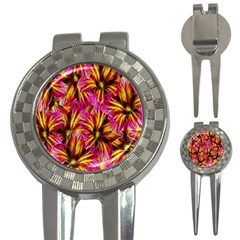 Floral Pattern Background Seamless 3-in-1 Golf Divots