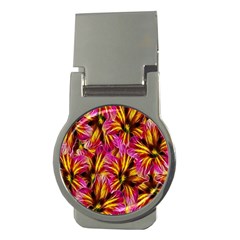 Floral Pattern Background Seamless Money Clips (round)  by Nexatart