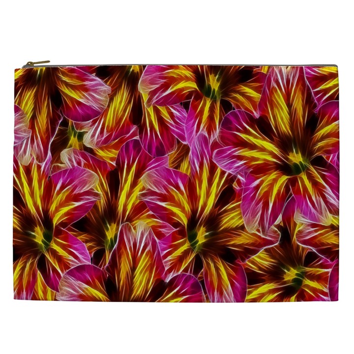 Floral Pattern Background Seamless Cosmetic Bag (XXL) 