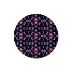 Digital Computer Graphic Seamless Wallpaper Rubber Coaster (round)  by Nexatart