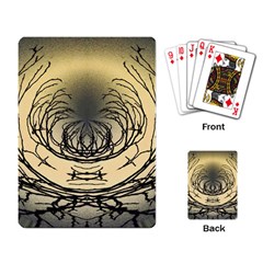 Atmospheric Black Branches Abstract Playing Card by Nexatart