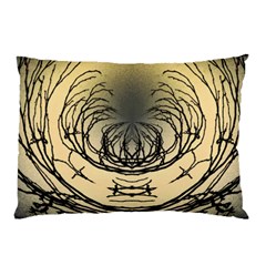 Atmospheric Black Branches Abstract Pillow Case (two Sides)