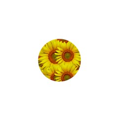 Sunflowers Background Wallpaper Pattern 1  Mini Buttons