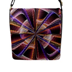 Background Image With Wheel Of Fortune Flap Messenger Bag (l)  by Nexatart