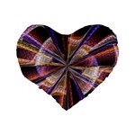 Background Image With Wheel Of Fortune Standard 16  Premium Flano Heart Shape Cushions Back