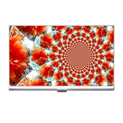 Stylish Background With Flowers Business Card Holders by Nexatart