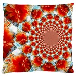 Stylish Background With Flowers Large Cushion Case (Two Sides) Back