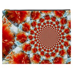 Stylish Background With Flowers Cosmetic Bag (xxxl)  by Nexatart