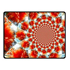 Stylish Background With Flowers Double Sided Fleece Blanket (small) 