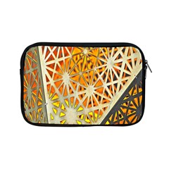 Abstract Starburst Background Wallpaper Of Metal Starburst Decoration With Orange And Yellow Back Apple Ipad Mini Zipper Cases by Nexatart